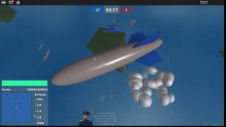 Roblox Beta Warships Using A Zeplin [upl. by Emmy]