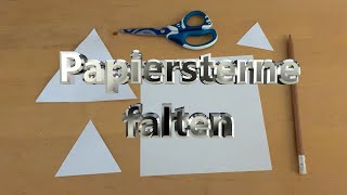 Papiersterne basteln  falten  DIY paper stars  simplecrafts [upl. by Oiramel]