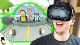 Fixing the Car  Rick and Morty Virtual Rickality  Rick and Morty VR HTC Vive  Part 2 [upl. by Aisirtap961]