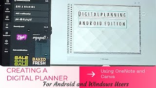 How to Create a Digital Planner using Canva and OneNote [upl. by Barolet]