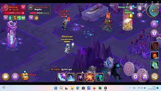 LV 35 vs Lv34 BIG MOUTH CZART vs MINERVAA  SKYLORE MMORPG [upl. by Colley]