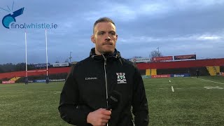 Brian Scott Bandon Grammar School Head Coach Delighted To Make Quarter Finals Of Schools Senior Cup [upl. by Monty]