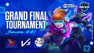 GRAND FINAL TOURNAMENT MLBB DINO BLUE SEASON 441 [upl. by Aihsercal]