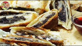 Рулеты с маком и грецким орехом  Просто и очень вкусно [upl. by Amelita]