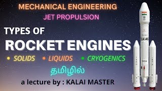 TYPES OF ROCKET ENGINES EXPLAINED IN TAMILWHAT IS SPECIFIC IMPULSE IN TAMILJET PROPULSION [upl. by Fogarty588]