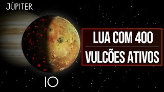 Lua com 400 Vulcões Ativos Io lua de Júpiter [upl. by Bensky]