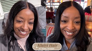 Get ready for FALL  KLAIYI  16 Inch Yaki Straight  Wig Review [upl. by Pillyhp]