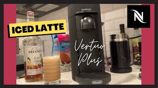 NESPRESSO VERTUO PLUS HOWTO FIRST USE ICED LATTE [upl. by Kiele]