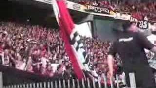 Eintracht Frankfurt Fans Celebrating  earthquake effect [upl. by Gravante]