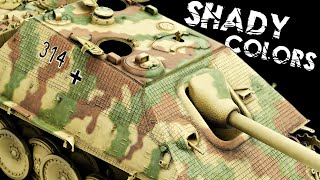 PostShading a 3Tone German Camouflage Shady Jagdpanther 314 [upl. by Henrion]