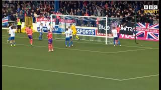 COLERAINE V LINFIELD BBC SPORT HIGHLIGHTS  2024 IRISH PREMIERSHIP FOOTBALL [upl. by Ahsiret]