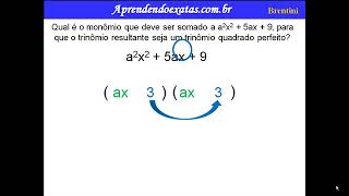 Trinômio Quadrado Perfeito  4 [upl. by Nnylannej2]