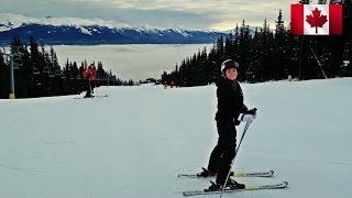 SKIING IN JASPER 🇨🇦 Marmot Basin JasperCanadian Rockies [upl. by Jolda178]