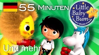 Der Löwe und das Einhorn  Und noch viele weitere Kinderlieder  von LittleBabyBum [upl. by Brinna229]