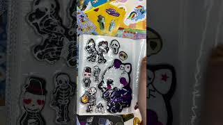 Skeleton stickers asmr☠️ halloween skeleton asmr sticker satisfying [upl. by Garry574]