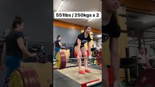 Strongest and beautiful lady Jessica buettners Dead lift deadlift worldrecord woman short [upl. by Yklam]