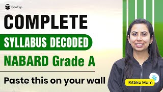 NABARD Grade A Detailed Syllabus  Exam Pattern amp Complete Syllabus for Generalist Post  Phase 1 amp2 [upl. by Felicidad]