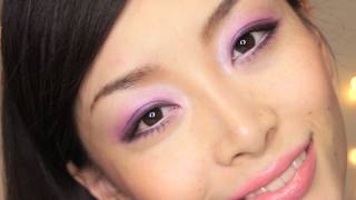 Holiday Makeup Romantic Pink amp Purple Eyes Makeup [upl. by Auric476]