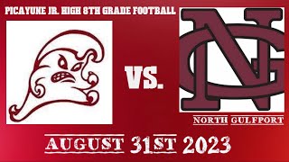 Picayune 8th Grade Football Vs N Gulfport 83123 [upl. by Joses]