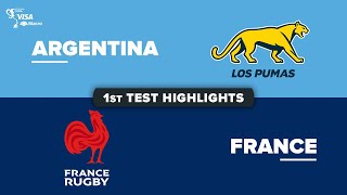 HIGHLIGHTS  ARGENTINA v FRANCE  July Internationals 2024  First Test [upl. by Kcirdderf]