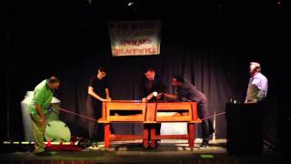 Illusionist Howard Blackwell performing the Wakeling Sawing [upl. by Novej]