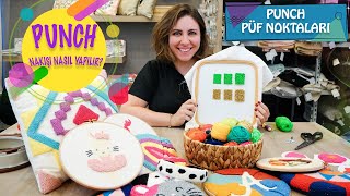 Punch Nakışı Nasıl Yapılır   Püf Noktaları Nedir   How To Make Punch Needle [upl. by Borden]