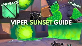 VIPER SUNSET GUIDE NEW MAP  VALORANT [upl. by Polinski155]