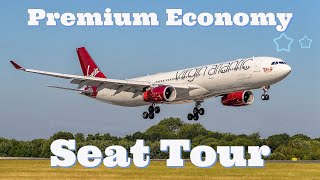 Virgin Atlantic Premium Economy Seat Tour [upl. by Pare]