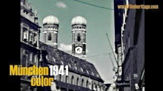 München 1941 color  Munich during WWII  Starnberger See  private footage [upl. by Deron961]