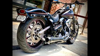 World’s Baddest HarleyDavidson Bad Boy Boyd Coddinton Swingarm Upgrade Billy Lane Harley Softail [upl. by Nahtonoj]