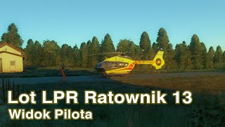 LPR Lot Ratownik 13 z POV Pilota  Wypadek komunikacyjny Grabowo Wielkie [upl. by Hahnke]