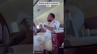 Shatta wale fly in private jet to Kumasi for his interview with Angle Fm shortsviral [upl. by Adelind]