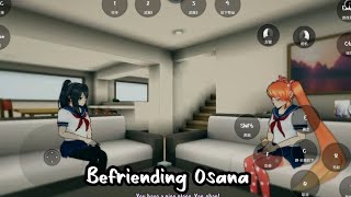 Befriending Osana Honpc yandere simulator [upl. by Gerard]