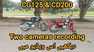 Honda CD200 amp Honda CG125 ride together Two cameras uncut videos bikerinsidebynoman cd200 [upl. by Kelli]