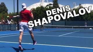 Denis Shapovalov  Australian Open 2019  Practice Match [upl. by Dowling]