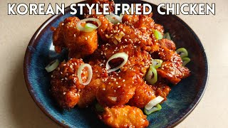 KOREAN STYLE FRIED CHICKEN  Sweet and Spicy Crispy and Juicy Fried Chicken [upl. by Ganiats]