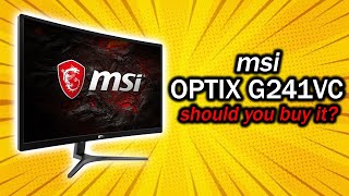 MSI Optix G241VC Review [upl. by Coonan]