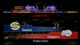 Seattle Sonics vs Los Angeles Clippers [upl. by Doownyl297]