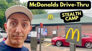 McDonald’s DriveThru Stealth Camping  Wild Camping Uk Durham [upl. by Oribel]