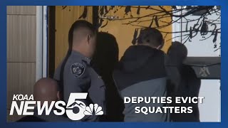 Deputies evict squatters who took over couples home [upl. by Juliann35]