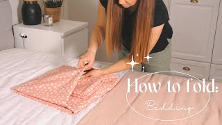 How to fold bedding one fold all sizes [upl. by Michale]