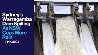 Sydneys Warragamba Dam Spilling As NSW Cops More Rain [upl. by Donn]