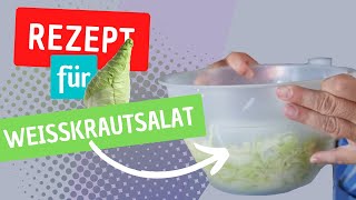 Weißkrautsalat aus Spitzkohl einfach und schnell zubereitet [upl. by Aittam886]