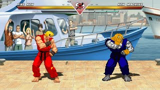 FIRE KEN vs KEN MACHINE  Highest Level Amazing Fight [upl. by Stortz]