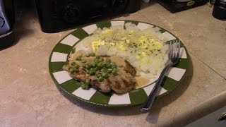 Pork Chops in Pea Cream Sauce [upl. by Alarick]