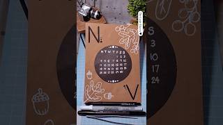 DIY  Calendar November 2024  🍁🥧🦃 novembercalendar diyideas aesthetic [upl. by Ariaz]