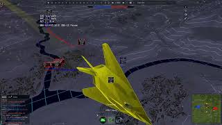 War Thunder  F117 air RB replay in sensor view [upl. by Evatsug]