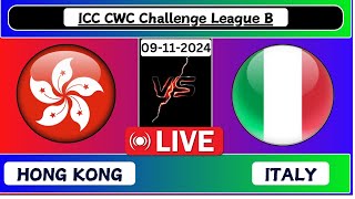 Hong Kong vs Italy Match 5 ICC CWC Challenge League B Live Cricket Score [upl. by Chapel435]