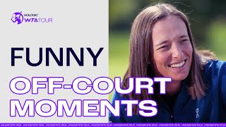 FUNNY WTA MOMENTS from Washington DC Cincinnati amp Toronto 2024 [upl. by Ainola214]