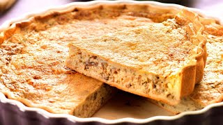 Recette  Quiche aux champignons de Paris et au Neufchâtel [upl. by Ramilahs]